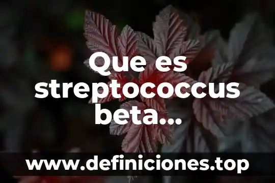 Que es el grupo eslavo 7 Que es streptococcus beta hemolitico grupo c