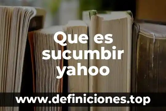 Que es agua pesada yahoo 6 Que es sucumbir yahoo