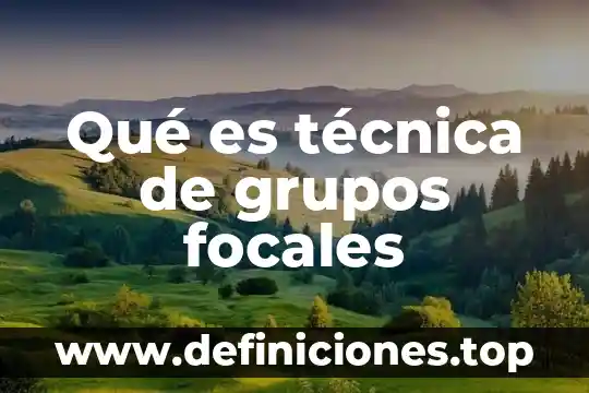 Que es grupos repetidos bd 3 Qu茅 es t茅cnica de grupos focales