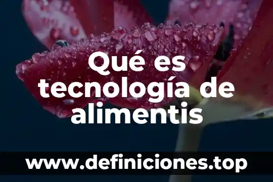 Que es el aprendizaje por medio de la tecnologia 5 Qué es tecnología de alimentis