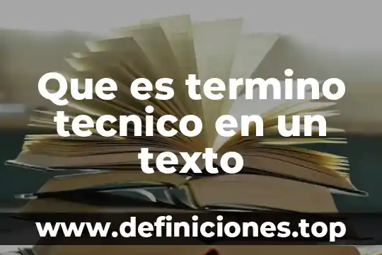 Lider tecnico oracle que es 5 Que es termino tecnico en un texto