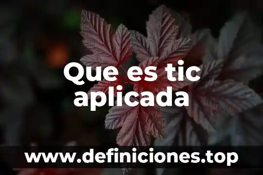 Que es cartografia temática aplicada 4 Que es tic aplicada