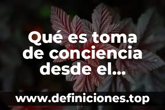 Qué es la toma de decisiones más común 7 Qué es toma de conciencia desde el humanismo