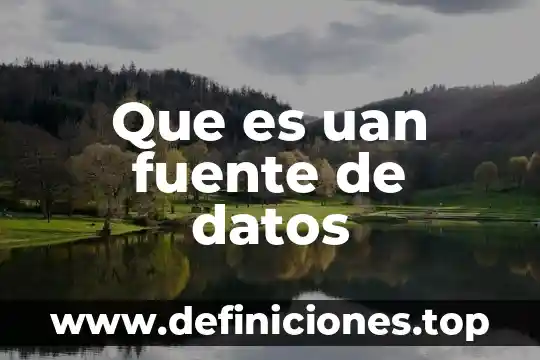 Que es uan area funcional 3 Que es uan fuente de datos