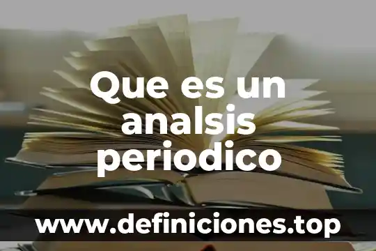 Que es el edicto del periodico financiero 4 Que es un analsis periodico