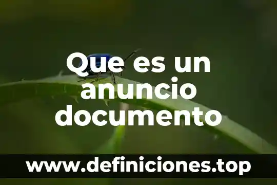 Que es el upp en un documento de ganado 3 Que es un anuncio documento