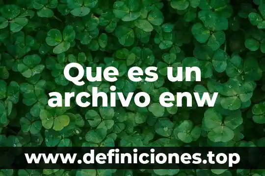 Qué es c.c.p archivo 3 Que es un archivo enw