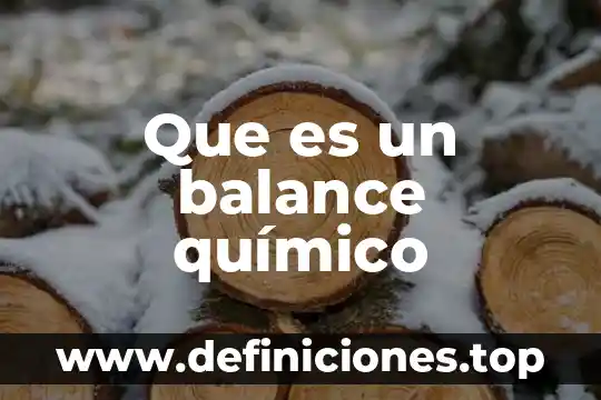 Que es balance general en forma de reporte 8 Que es un balance químico