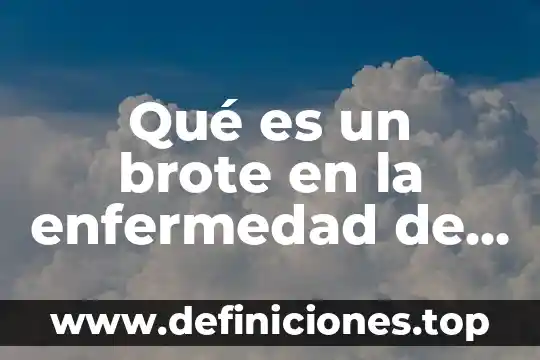 Olor a manzana que es enfermedad 4 Qué es un brote en la enfermedad de crohn