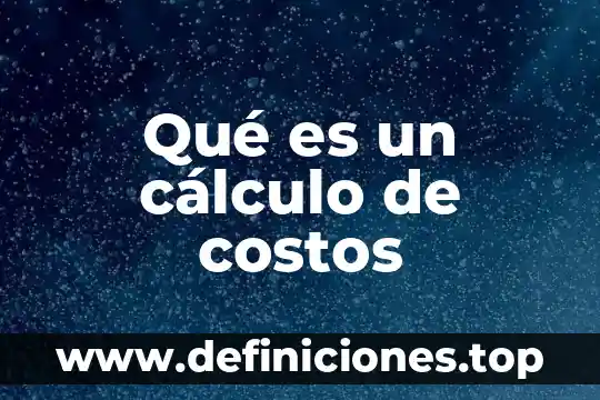 Que es un centro de costos soriana 6 Qué es un cálculo de costos
