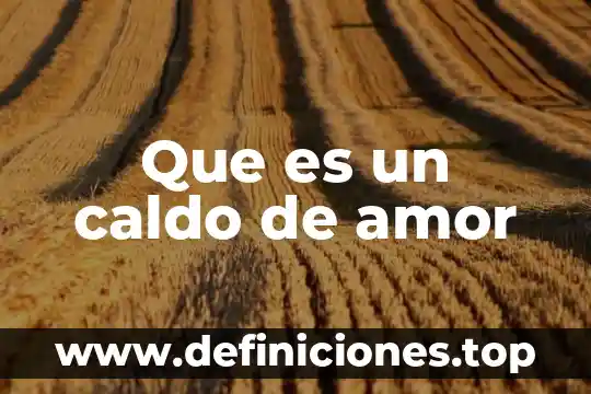 Que es verdugo del amor 4 Que es un caldo de amor