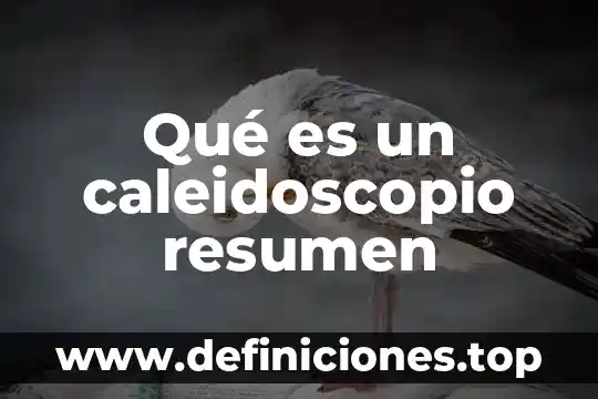 Que es el colera resumen 6 Qué es un caleidoscopio resumen