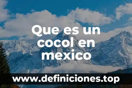 Para que es importante la bandera de México 3 Que es un cocol en mexico