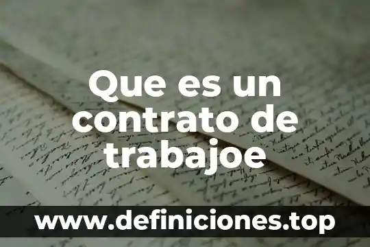 Que es recesion en un contrato 5 Que es un contrato de trabajoe