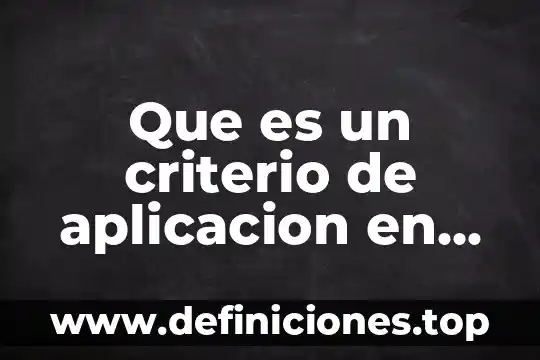 Qué es la densidad significado 7 Que es un criterio de aplicacion en psicologia