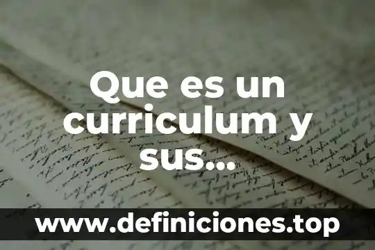 Qué es una tarjeta de curriculum digital 5 Que es un curriculum y sus caracteristicas