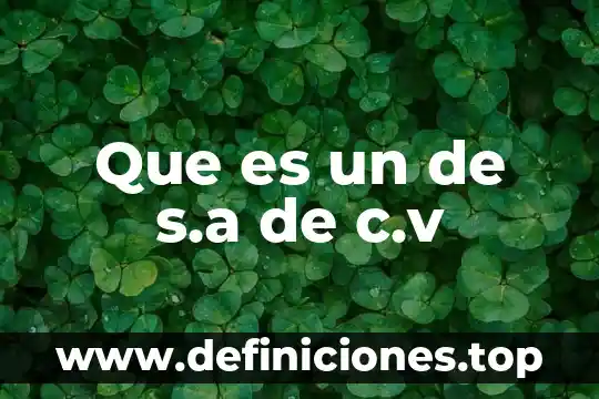 ¿Qué es mejor SA de CV o S de RL? 4 Que es un de s.a de c.v