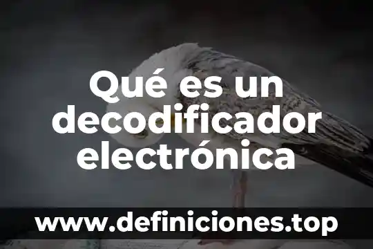 Qué es ujt en electrónica 5 Qué es un decodificador electrónica