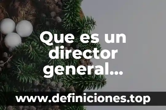 Fuerza general que es 8 Que es un director general creativo