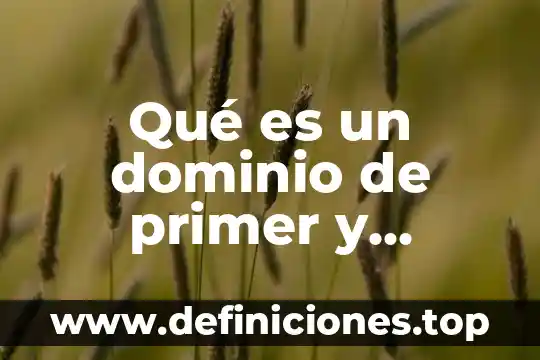 Que es un acrostico para niños de segundo grado 7 Qué es un dominio de primer y segundo nivel