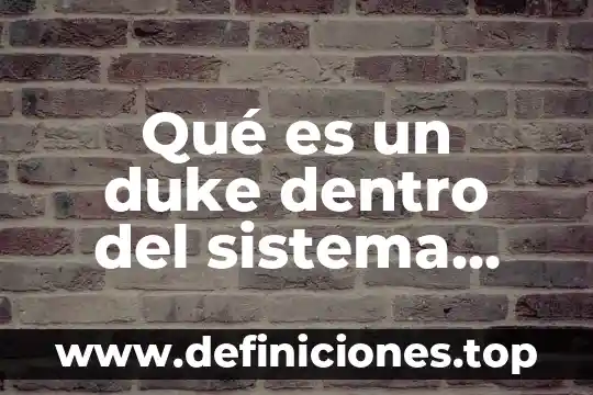 Qué es un duke dentro del sistema informático
