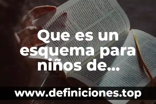 Que es un esquema para niños de primaria