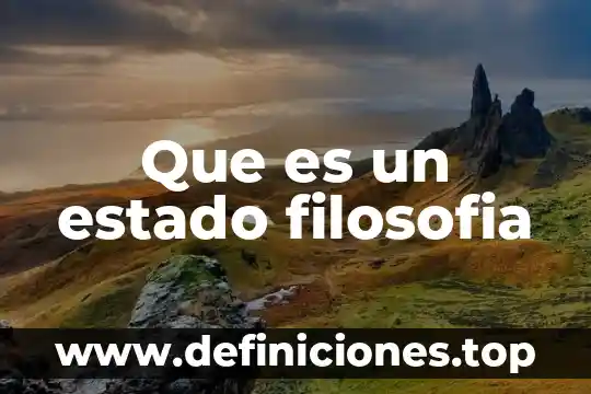 Que es lo siniestro en filosofia 5 Que es un estado filosofia