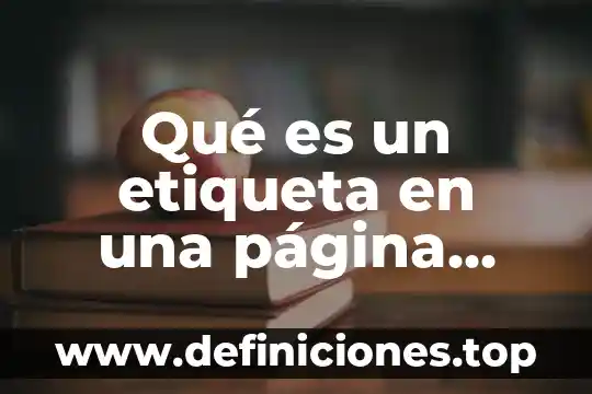 Que es la busqueda avanzada en un pagina web 3 Qué es un etiqueta en una página web