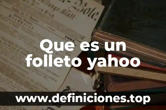 Qué es un anion y cation Yahoo 7 Que es un folleto yahoo