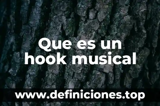 Qué es un telonero musical 4 Que es un hook musical