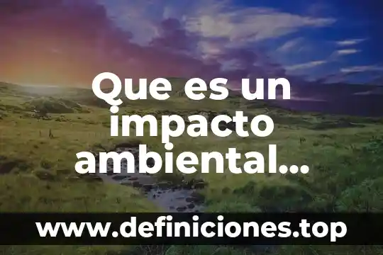 Cribado ambiental que es 3 Que es un impacto ambiental sobre el suelo