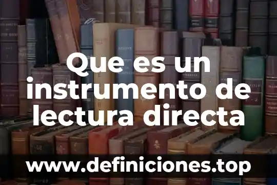 Que es un wave instrumento musical 6 Que es un instrumento de lectura directa