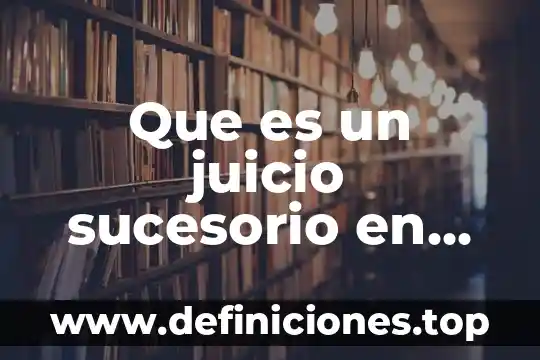 Que es una apelacion materia sucesorio 3 Que es un juicio sucesorio en mexico