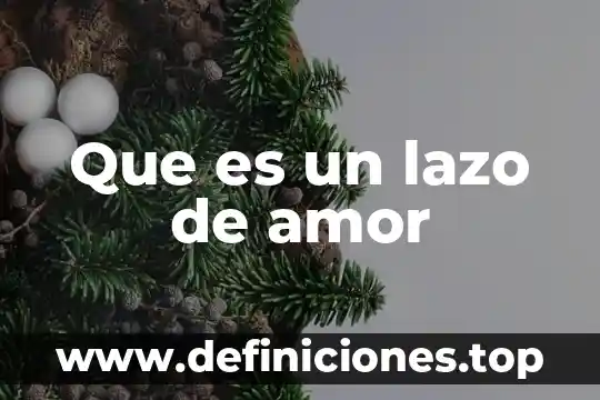 Que es un lazo de amor