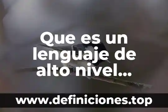 Que es el nivel mas alto de la espiritualida 8 Que es un lenguaje de alto nivel informatica
