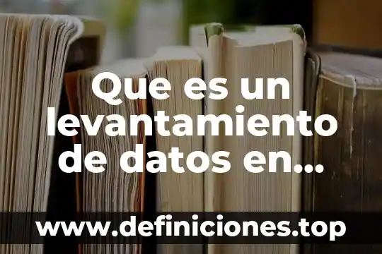 Que es alias en datos de facturacion 6 Que es un levantamiento de datos en topografia