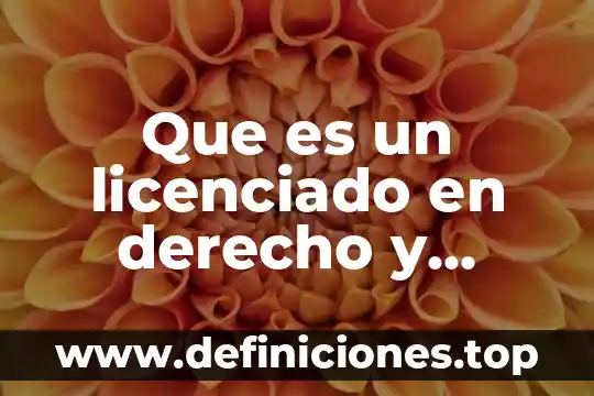 Que es un licenciado en derecho y administracion publica