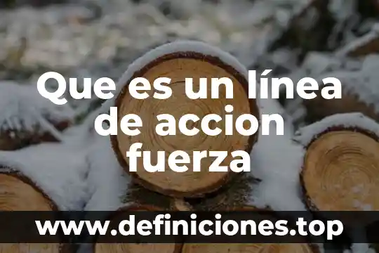 Que es una linea de tiempo de una persona 4 Que es un línea de accion fuerza
