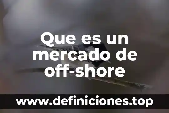 Que es la segmentar mercado 8 Que es un mercado de off-shore