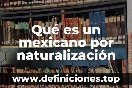 Pasaporte mexicano que es 8 Qué es un mexicano por naturalización