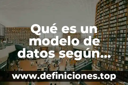 Qué es un modelo de datos según mario piatinni
