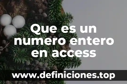 Que es un numero par consecutivo 5 Que es un numero entero en access
