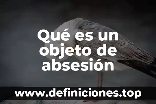 Qué es objeto con autor 8 Qué es un objeto de absesión