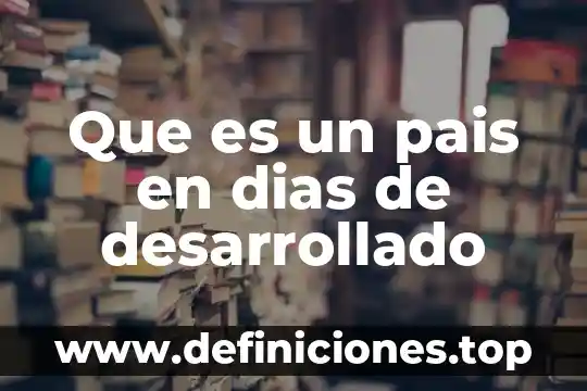 Qué es política económica de un país 3 Que es un pais en dias de desarrollado