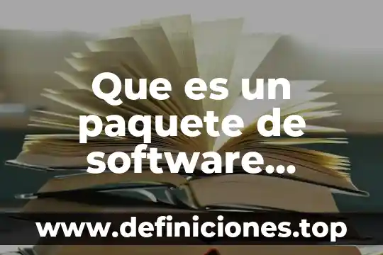 Que es el control interno financiero contable 8 Que es un paquete de software contable