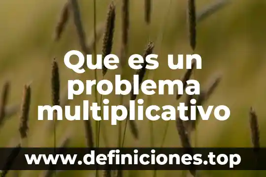 Que es la delimitacion del problema a resolver 3 Que es un problema multiplicativo