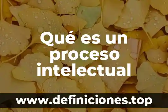 Que es un factor unitario de conversion en fisica 7 Qué es un proceso intelectual
