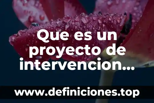 Que es una loteria educativa 6 Que es un proyecto de intervencion educativa redalyc