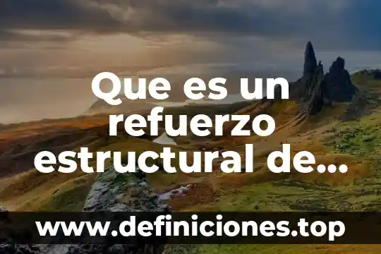 Que es un refuerzo estructural de un pedestal
