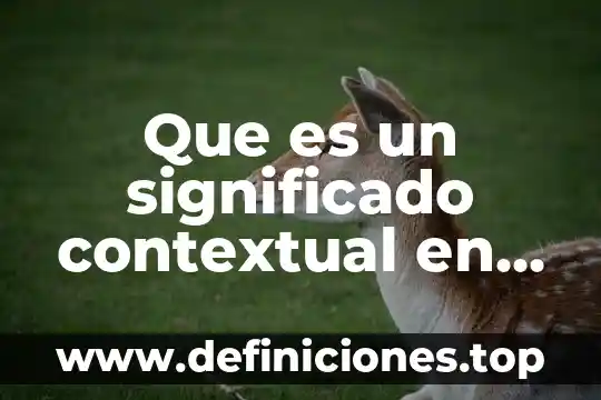 Qué es el diagnostico contextual escolar autores 8 Que es un significado contextual en psicologia